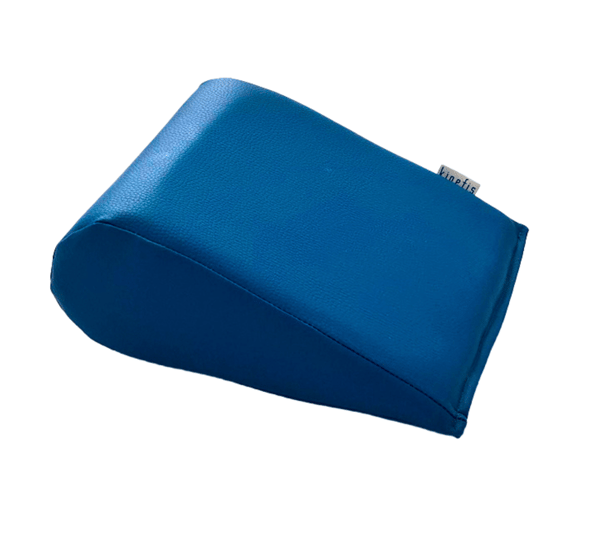 Blauer OUTLET-Haltungskeil in Tropfenform (25 x 28 x 10 cm) - SOLANGE DER VORRAT REICHT